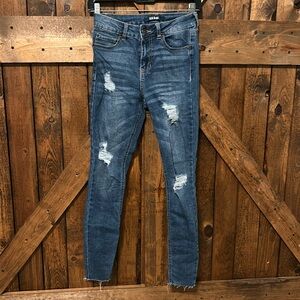 Blue Ink Skinny Jeans